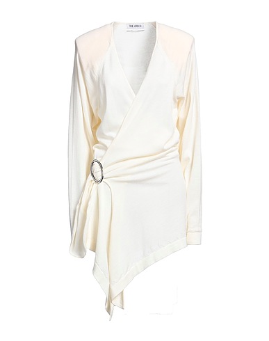 THE ATTICO Short dress Beige 100% Wool