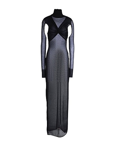 ANDREĀDAMO Long dress Black 71% Modal, 16% Polyamide, 13% Silk