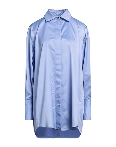 PATOU Solid color shirts & blouses Light blue 100% Polyester