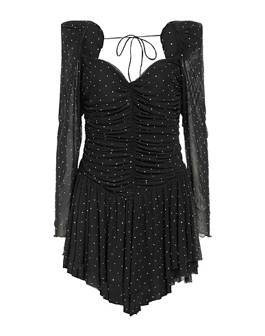 ROTATE BIRGER CHRISTENSEN Vestito corto Nero 95% Poliestere riciclato, 5% Elastan