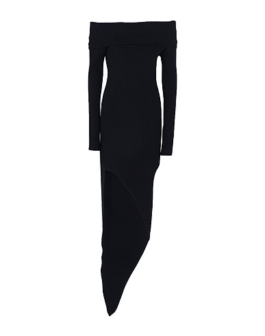 DAVID KOMA Short dress Black 75% Viscose, 23% Nylon, 2% Elastane