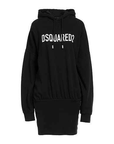 DSQUARED2 Short dress Black 100% Cotton, Elastane
