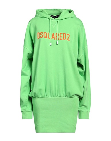 DSQUARED2 Short dress Green 100% Cotton, Elastane