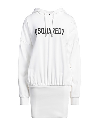 DSQUARED2 Vestito corto Bianco 100% Cotone, Elastan