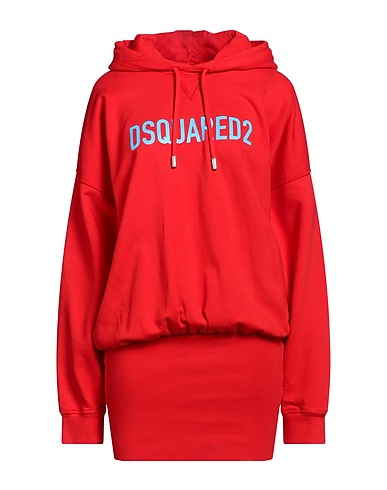 DSQUARED2 Short dress Red 100% Cotton, Elastane