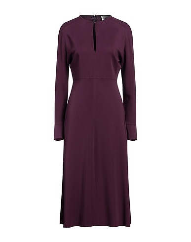 FORTE_FORTE Robe mi-longue Prune 96% Viscose, 4% Élasthanne
