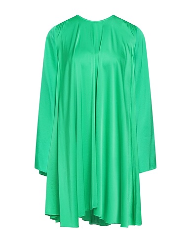 FORTE_FORTE Vestito corto Verde 94% Seta, 6% Elastan