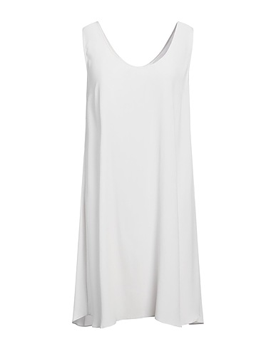 PANICALE Kurzes Kleid Off white 65% Acetat, 35% Seide