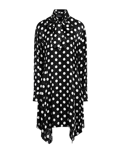 VERSACE Shirt dress Black 67% Viscose, 33% Silk
