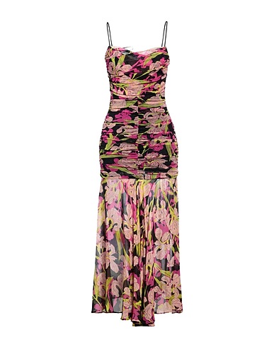 PINKO Midi-Kleid Schwarz 100% Viskose, Polyamid