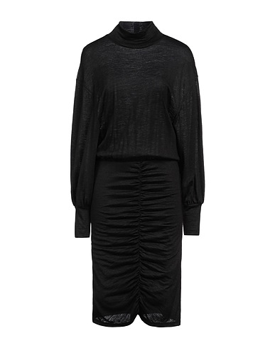 PATRIZIA PEPE Midi dress Black 60% Wool, 40% Acrylic