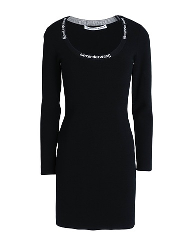 ALEXANDERWANG.T Sheath dress Black 66% Viscose, 20% Nylon, 12% Polyester, 2% Elastane