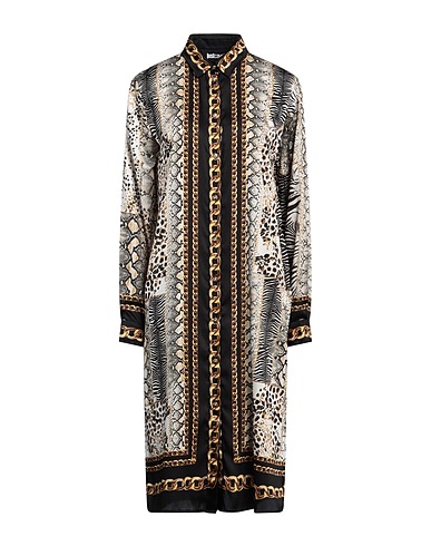 JUST CAVALLI Hemdkleid Schwarz 100% Polyester