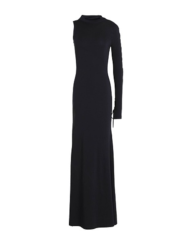 VERSACE JEANS COUTURE Langes Kleid Schwarz 94% Baumwolle, 6% Elastan