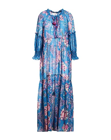 ANJUNA Long dress Blue 72% Cotton, 28% Silk