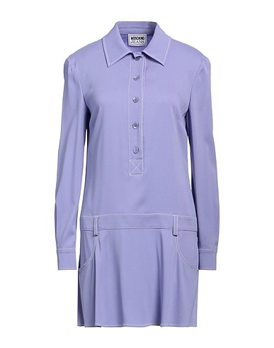 MOSCHINO JEANS Shirt dress Mauve 61% Acetate, 34% Viscose, 5% Elastane
