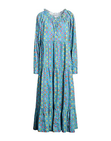 MIRA MIKATI Vestito lungo Blu chiaro 100% Cotone organico