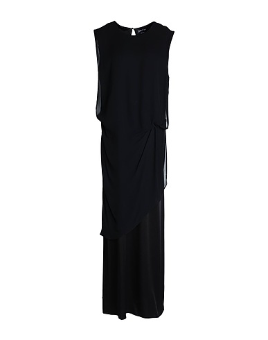 ANDREA YA' AQOV Vestito lungo Nero 82% Acetato, 18% Viscosa