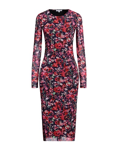 PATRIZIA PEPE Midi dress Plum 90% Polyester, 10% Elastane