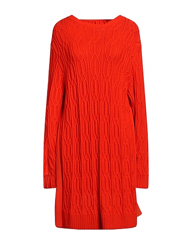 ESSENTIEL ANTWERP Short dress Orange 50% Acrylic, 50% Wool, Viscose