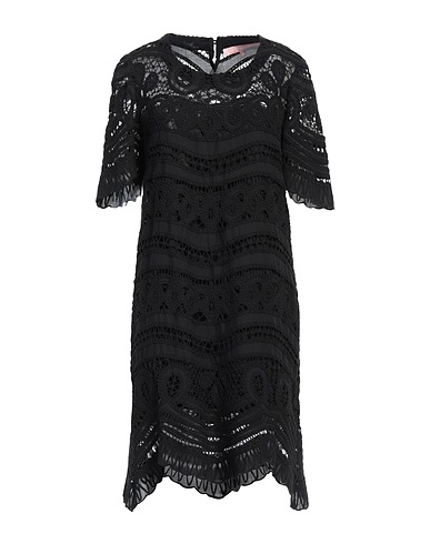VALERIE KHALFON Midi dress Black 100% Cotton