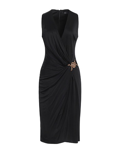 VERSACE Midi dress Black 100% Viscose
