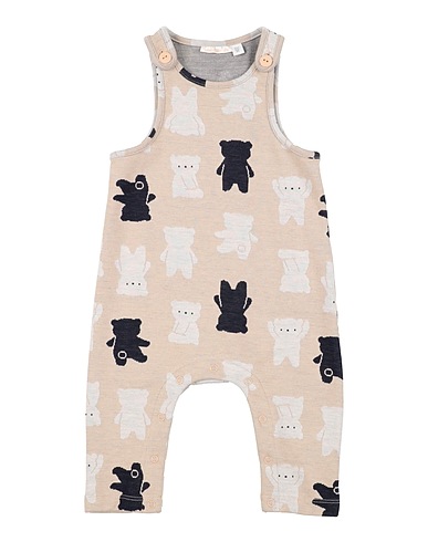MINIBANDA by SARABANDA Baby jumpsuit  Beige 99% Polyester, 1% Elastane