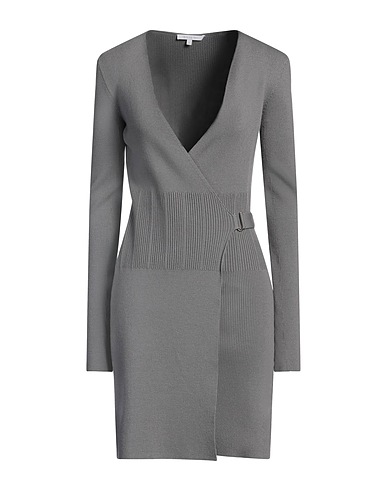PATRIZIA PEPE Robe courte Gris 80% Laine, 18% Polyamide, 2% Élasthanne