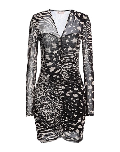 LIU •JO Kurzes Kleid Schwarz 100% Polyester