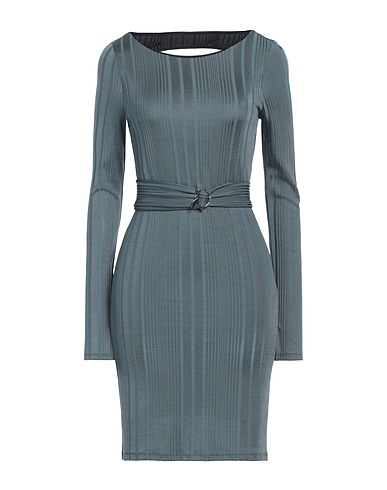 PATRIZIA PEPE Sheath dress Sage green 84% Viscose, 12% Polyamide, 4% Elastane
