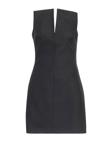ALESSANDRO VIGILANTE Sheath dress Black 98% Virgin Wool, 2% Elastane