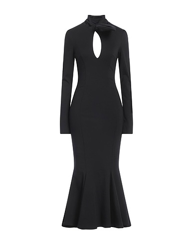 THE ATTICO Langes Kleid Schwarz 68% Rayon, 27% Polyamid, 5% Elastan