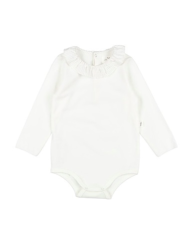 TEDDY & MINOU Baby bodysuit White 94% Cotton, 6% Elastane
