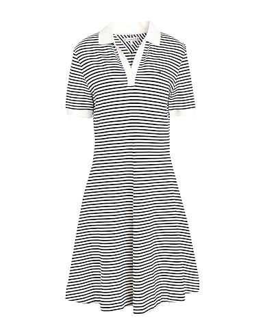 TOMMY HILFIGER Midi dress 65% Lyocell, 32% Cotton, 3% Elastane