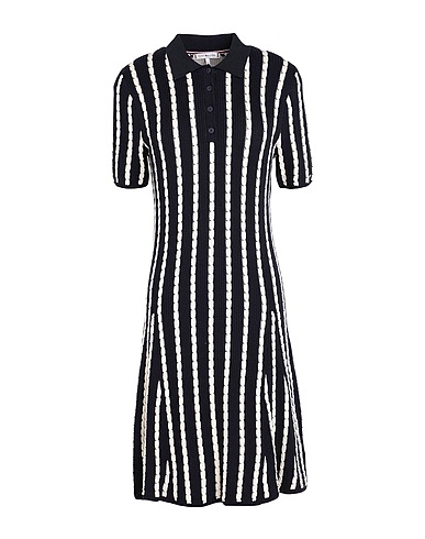 TOMMY HILFIGER Midi dress Midnight blue 100% Cotton
