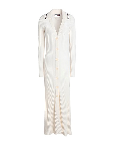 HILFIGER COLLECTION Long dress Ivory 77% Lyocell, 23% Polyamide