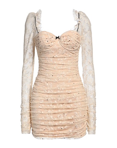 ANIYE BY Elegant dress Beige 81% Polyamide, 19% Elastane