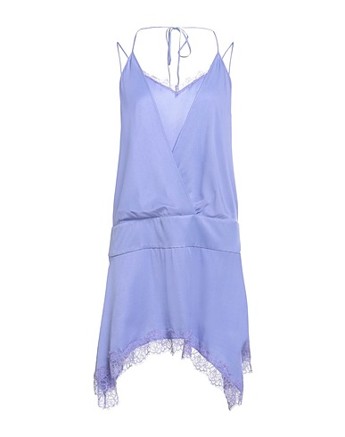 MOSCHINO JEANS Kurzes Kleid Lila 70% Acetat, 30% Seide, Polyester, Polyamid