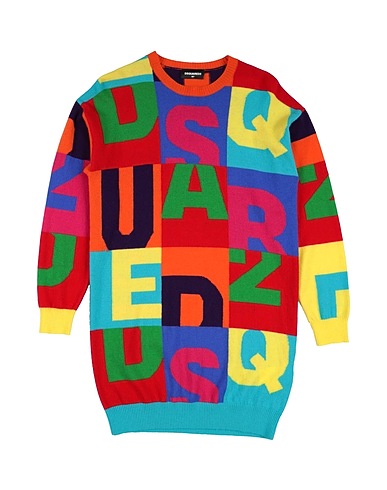 DSQUARED2 ワンピース＆ドレス レッド ウール 100%