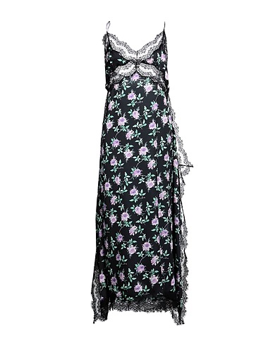 MSGM Long dress Black 100% Polyester