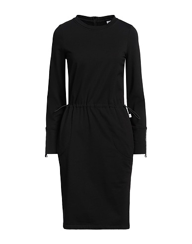 NOUMENO CONCEPT Midi dress Black 95% Cotton, 5% Elastane