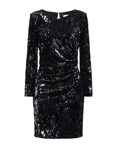 PATRIZIA PEPE Sequin dress Black 95% Polyester, 5% Elastane