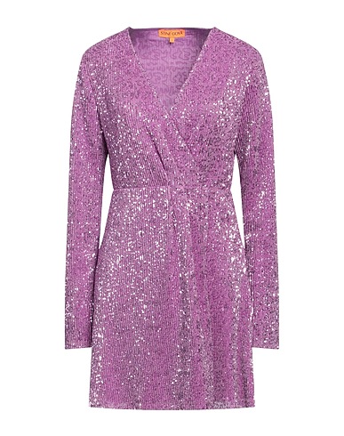 STINE GOYA Sequin dress Mauve 50% Polyester, 50% Metal