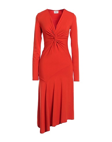 MARANT ÉTOILE Midi dress Orange 95% Viscose, 5% Elastane