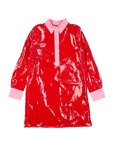 N°21 Vestito Rosso 100% Poliestere, Viscosa