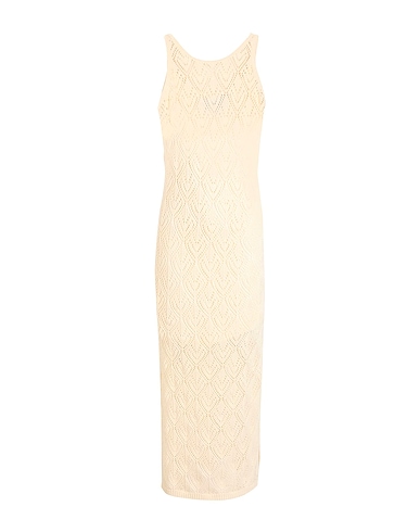 VERO MODA Midi-Kleid Cremeweiß 60% Baumwolle, 40% Acryl