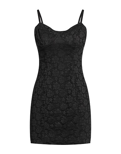 ROTATE BIRGER CHRISTENSEN Sheath dress Black 90% Polyester, 10% Elastane