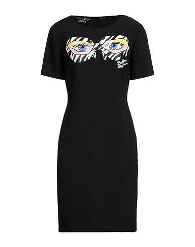 BOUTIQUE MOSCHINO Sheath dress Black 97% Polyester, 3% Elastane