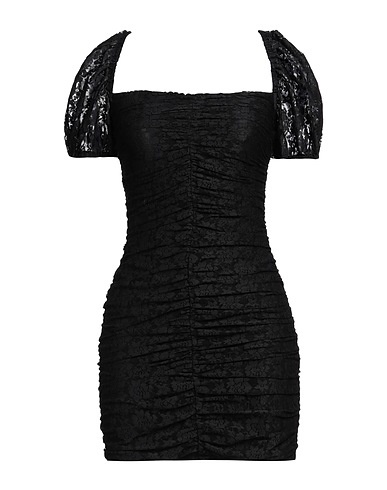 ROTATE BIRGER CHRISTENSEN Sheath dress Black 90% Polyester, 10% Elastane