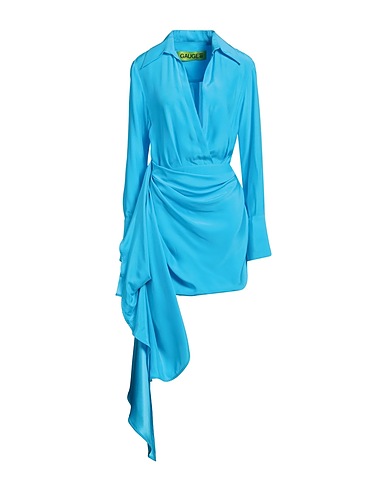 GAUGE81 Sheath dress Azure 100% Silk